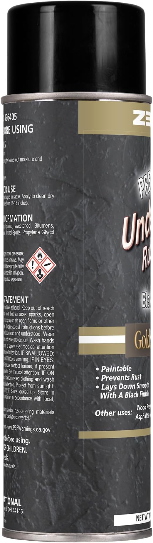 Zenex Rubberized Undercoat - Heavy Duty Undercoating for Vehicles | Rubberized Undercoating Spray for Cars, Trucks, and Trailers | Waterproof Rust Prevention | Sound Deadening | 16 oz (2 Count)