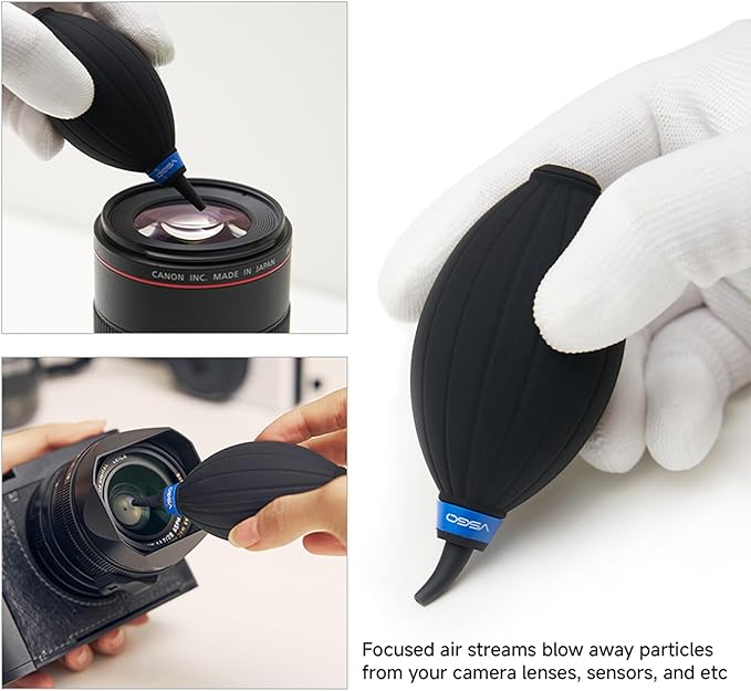 VSGO All-in-One Camera Cleaning Kit for Full Frame Sensor Cameras (24mm) Compatible with Canon, Nikon, Sony, Pentax & DSLR, Includes CMOS Swabs, Lens Pen, Air Blower & More (DKL-20F)