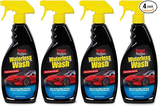 Stoner Car Care 92604-4PK Waterless Wash Car Detailing Spray – Safe, Scratch-Free Formula Quickly Cleans, Shines & Protects Cars, Trucks, Boats, Motorcycles, RVs & More – 22 Fl Oz, Pack of 4