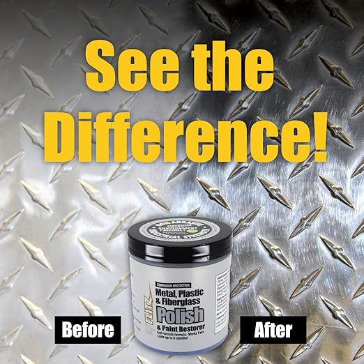 Flitz Car Buffing Kit (Basic) - USA-Made Car Care Kits for Vehicles - Includes 1lb Polish, 5" Buff Ball & 4 Microfiber Cleaning Cloths - Car Polishers and Buffers Kit to Remove Rust, Oxidation, & More