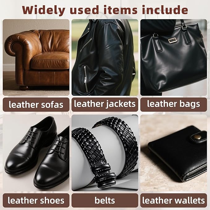 3pcs Leather Furniture Salve Brush, Wood Furniture Repair Brush Durable Salve Wax Tool Ergonomic Leather Cleaning Tool for Home Polishing Wax Application (2 Styles)