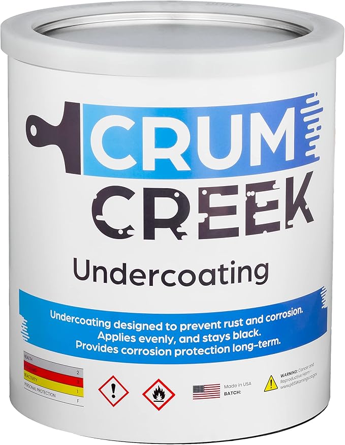 1-Gallon Can Matte Black Non Aerosol, Rust Preventive, Rust Inhibitor Anti Rust, Rust Proofing Coating, Protects All Metals in Marine and Undercoating in Automotive, Farm and Industrial.