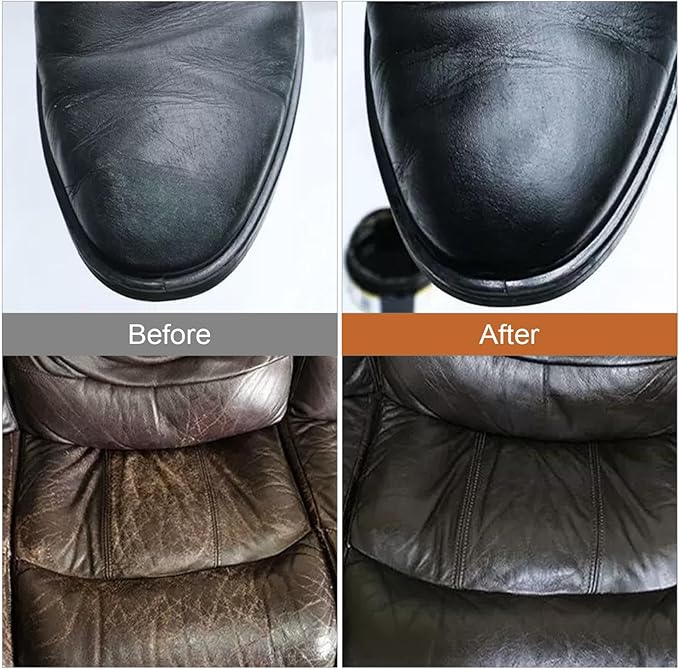 18 Colors Leather Repair Kit for Furniture and Vinyl Repair Kit for Refurbishing Upholstery, Couch, Boat, Car Seat, Shoes and Jacket - Leather Dye Kit - A Simple and Convenient Leather Repair Solution