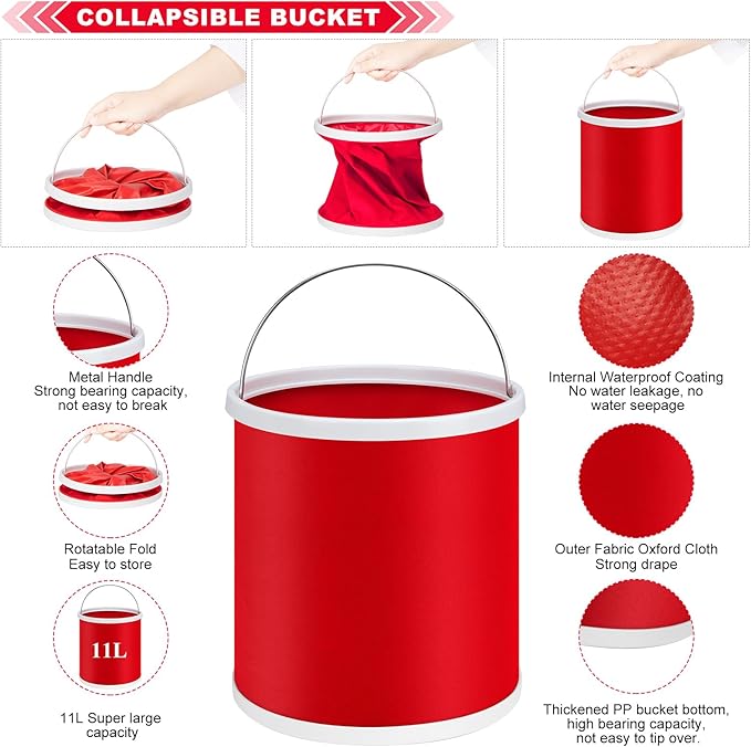 47Pcs Car Wash Cleaning Kit with High Power Handheld Vacuum Windshield Cleaning Tool with Side Mirror Squeegee Bucket Detailing Brushes Tire Brush Towels Complete Detailing Set for Car