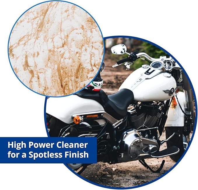 Motorcycle Cleaner Wash&Shine 66 | WATERLESS BIke Wash with Ultra Shine Finish | Powerful Motorcycle Detailing Spray for All Surfaces | Bike Cleaner by Shinykings California | 16.9 fl.oz
