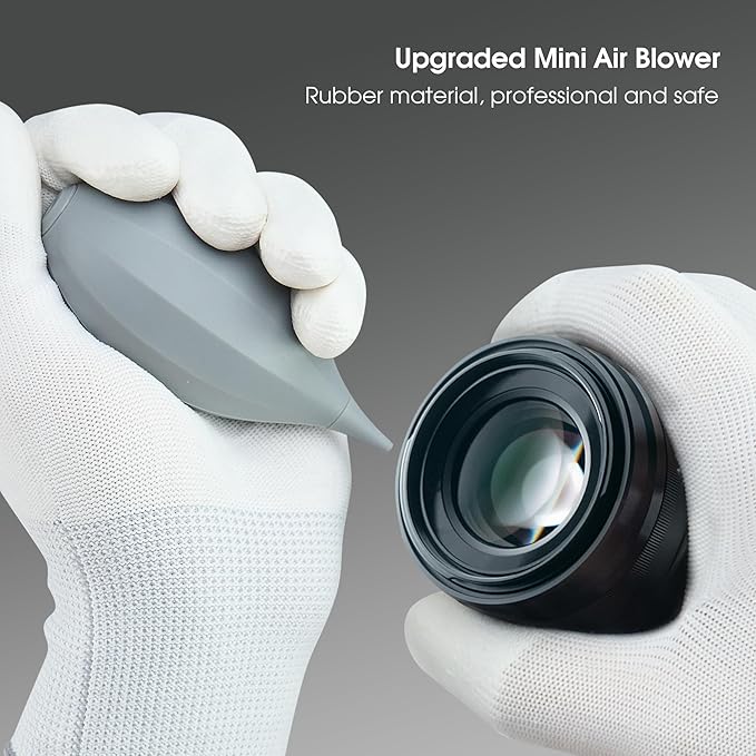 VSGO 4-in-1 Camera Cleaning Kit for Canon, Nikon, Sony DSLR Cameras, Air Blower, Lens Brush Pen, Microfiber Cloths (VS-A13E)