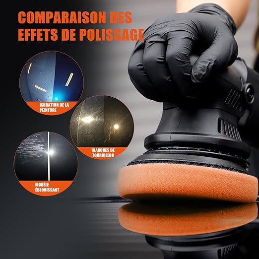 Buffing Polishing Pads, SPTA 5Pcs 3.5 Inch Face for 3 Inch 76mm Backing Plate Mix Cutting force Buffing Pads Cutting Polishing Pad Kit For Car Buffer Polisher Compounding,Polishing, Waxing -FPTFS3-MIX