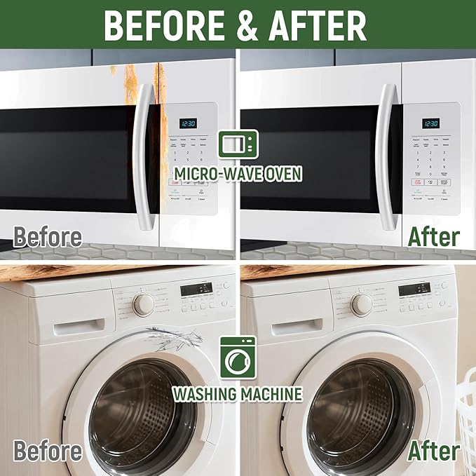 White Touch Up Paint forElectrical appliancesl, metal, wood, floor, appliance maintenance, refrigerator, dishwasher, dryer, washing machine, household appliances high-gloss paint repaint 1.5 Fl Oz