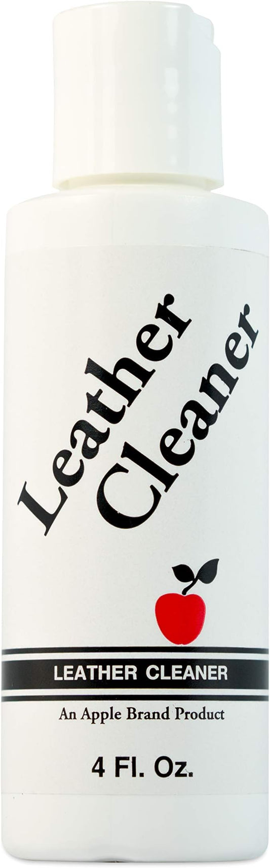 Apple Brand Leather Cleaner 4 oz - Great for Shoes, Boots, Handbags, Car Upholstery, Furniture - Removes Surface Dirt, Grime, Salt and More From Finished Leathers