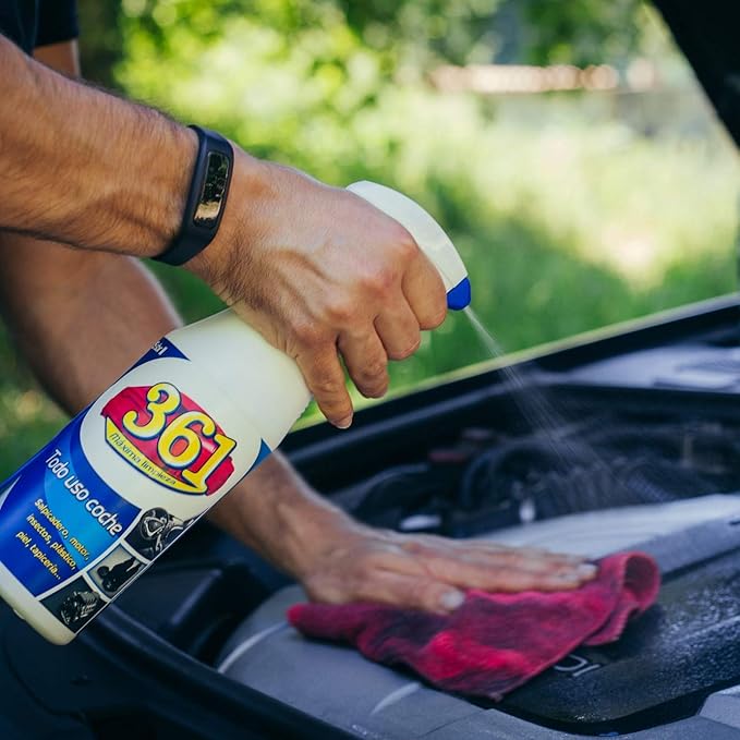 Sisbrill 361 Multi Purpose Car Interior Cleaner Spray - Stain Remover Seat Cleaner, Upholstery, Dashboard, Leather - Car Cleaning Supplies Interior and Exterior - 25 fl oz