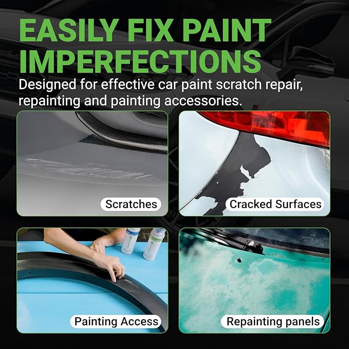 TouchUpDirect Car Paint Touch Up Spray Kit – Toyota 040 Super White Exact Match Auto Paint Kit with Car Color Spray and Clearcoat, for Repainting or Scratch Repair, Essential Kit