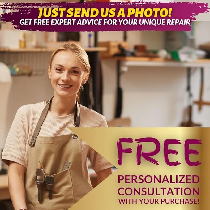 COCONIX Leather Care PRO Professional Black Leather & Vinyl Repair Kit