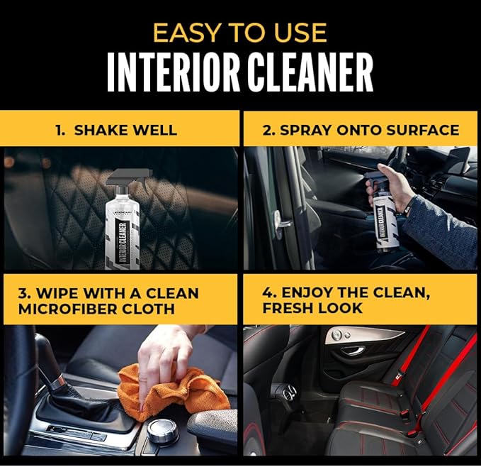 Legendary Interior Cleaner 16oz - All Purpose Interior Detailer & Carpet Cleaner for Cars - Safe on Leather, Plastic, Vinyl, Upholstery & Dashboard - UV Protectant - Tough on Stains & Dirt