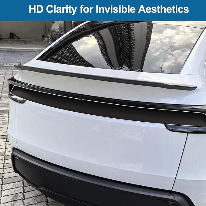 PPF Film for Tesla Model Y Juniperlliftgate Applique Wrap Sticker Exterior for Model Y Juniper Accessories Precut Protective Film Daytime Running Lights Trim Film (Black)
