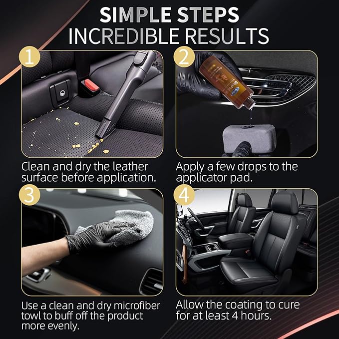 AirTighT Graphene Leather Conditioner and Leather Care,Non-Toxic Will Not Darken Leather,Safe of Leather Apparel, Furniture,Shoes, Auto Interiors, Bags