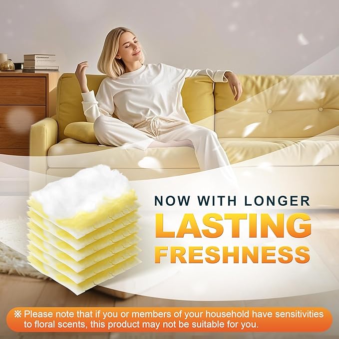 JOYMOOP Disposable Duster for Cleaning, with 1 Handles & 24 Ct Yellow Heavy Duty Refills for Swiffer Feather Duster, Household Cleaning Tool for Electronics, Dusting Furniture, Blinds