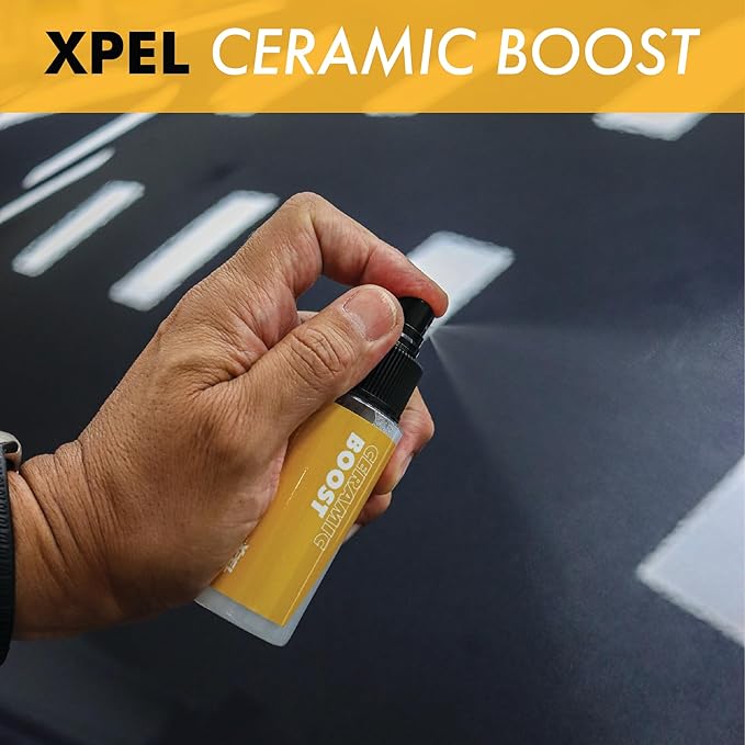 XPEL 3-Pack New Car Care Kit – Ceramic & Waterless Detailing for Paint, PPF & Glass | Ceramic Boost, Waterless Detail Spray, Streak-Free Glass Cleaner & Premium Microfiber Towel in Branded Case