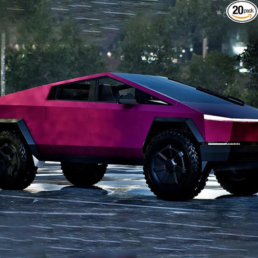 Precut Paint Protective Film for Tesla Cybertruck 2024-2026 Full Body 8.5Mil TPU PPF Color Change Film Self Adhesive Scratch Protector Exterior Accessories (Purple)