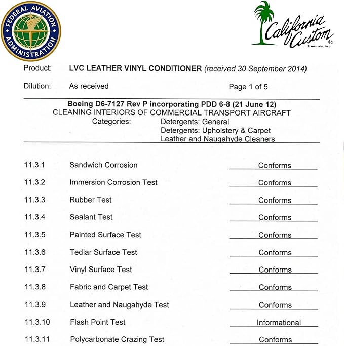 – Leather Vinyl Conditioner LVC, Protect Your Leather, Rubber, Plastic and Vinyl from Wearing, Drying & Cracking. No Greasy Film. Will Not Attract Dust! - 8 fl. oz.