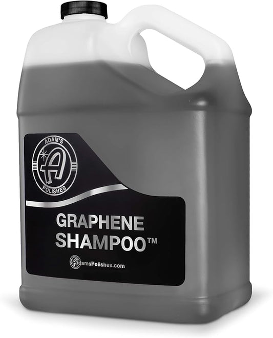 Adam's Polishes Graphene Shampoo Gallon, Graphene Ceramic Coating Infused Car Wash Soap, Powerful Cleaner & Protection In One Step, pH Neutral, High Suds For Foam Cannon, Foam Gun or Detailing Bucket