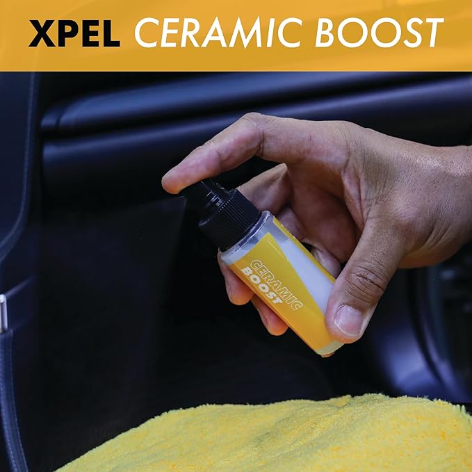 XPEL 3-Pack Interior Care Kit – Car Detailing Set for Interior Surfaces, Trim & Glass | Interior Cleaner, Ceramic Boost, Tint-Safe Glass Cleaner & Premium Microfiber Towel in Branded Case