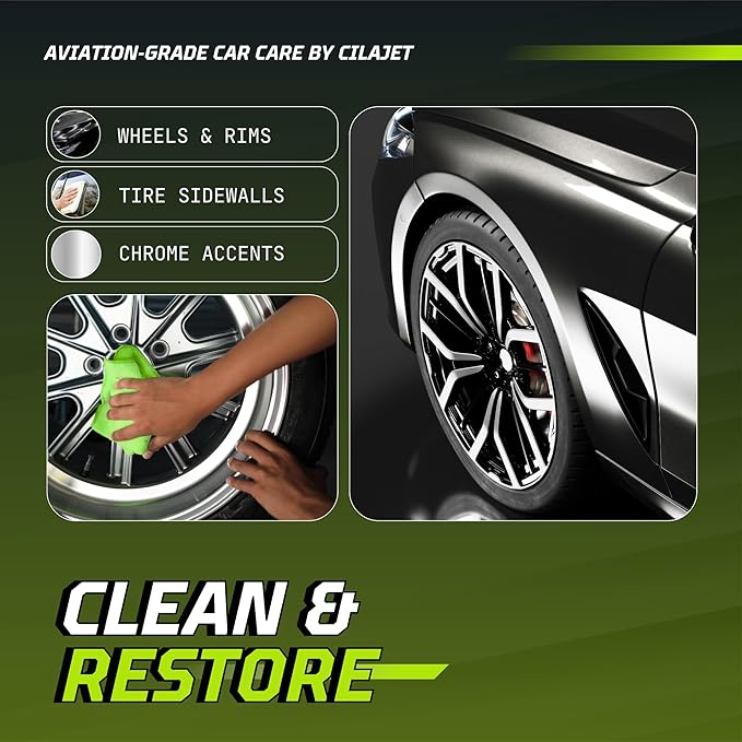 Care Wheel Cleaner (16 oz) - Professional Rim Cleaning Solution for Car and Truck Tires, Heavy Duty Formula, Brake Dust Remover, Safe for All Wheel Types, Made in USA