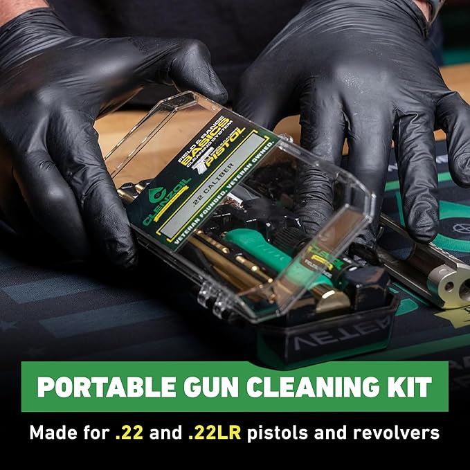 CLENZOIL Field & Range Pistol Basics Cleaning Kit | Complete Handgun Cleaning Set