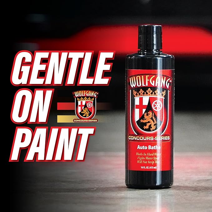 WOLFGANG Auto Bath | Water Spot-Free Car Shampoo | Works with Foam Cannons, Guns & Bucket Washes | Safe for Cars, Trucks, Motorcycles, RVs & More | WG-1000 | 16oz