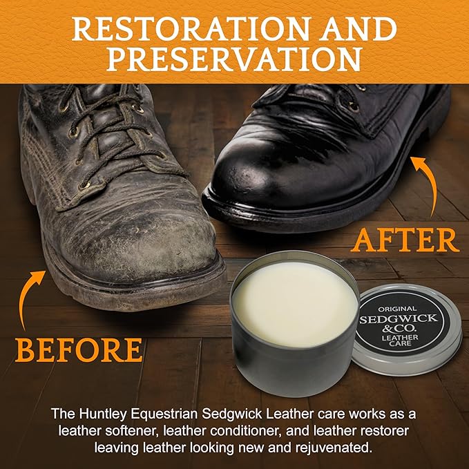 Huntley Equestrian Sedgwick All Natural Leather Care| Leather Conditioner| Leather Softener