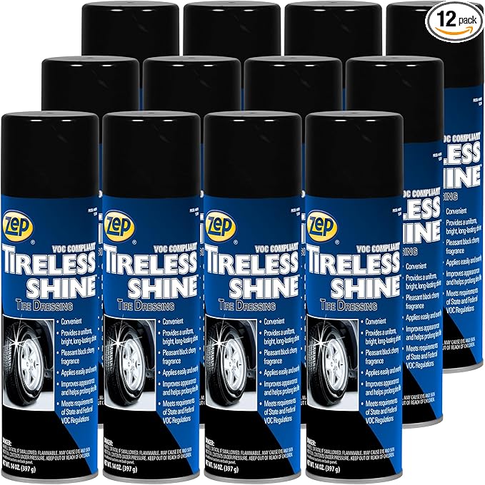 Zep Tireless Shine Tire Dressing - 14 OZ (Case of 12) - 1801