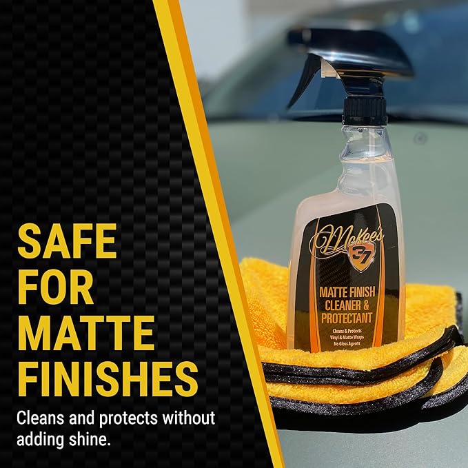 McKee's 37 - Matte Finish Cleaner & Protectant | Matte Paint Cleaner Safe for Vinyl Wraps, PPF - Streak-Free Shine, No Residue with UV Protection (22 oz)