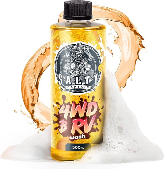 Salty Captain 4WD & RV Wash Detergent – Foaming Car Wash Soap for Foam Cannons, Foam Guns or Bucket Washes – Lab Tested Cleaner for Vehicles with Anti-Rust Protection & Safe on All Surfaces Formula