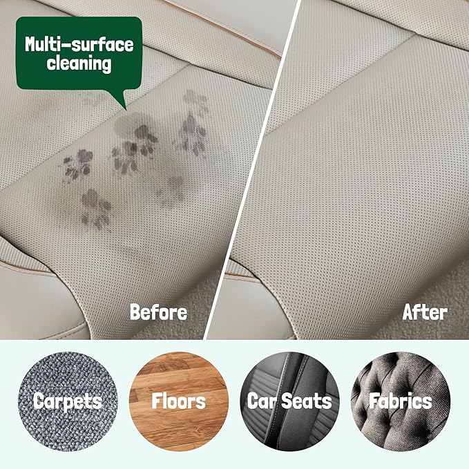 Sunny & Honey Enzyme Cleaner & Stain Remover - 1 gal (128 fl oz), Spring Mint Scent - Pet & Kid Safe Pet Enzyme Cleaner - Heavy Duty Carpet Cleaner Solution