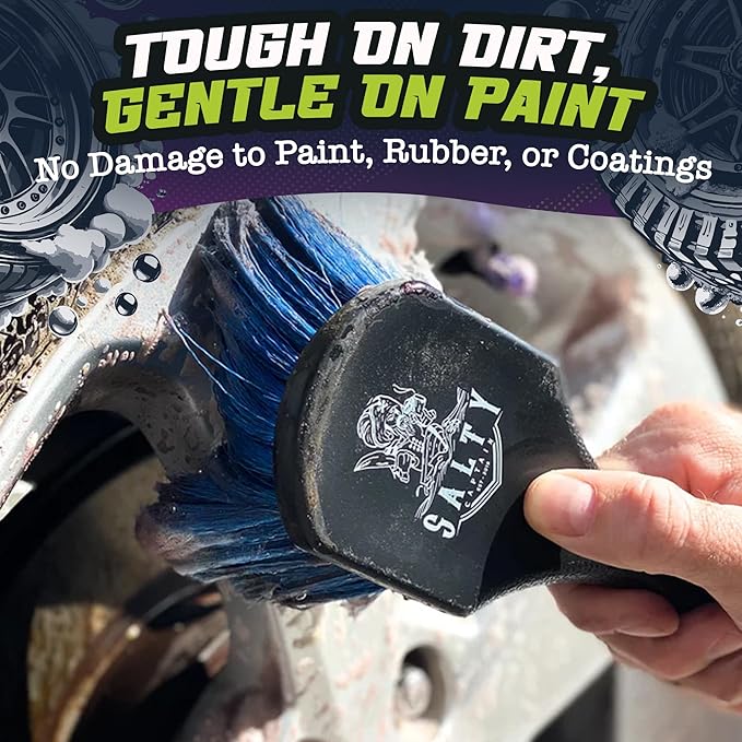 Salty Captain Car Wheel Cleaner 16.9oz – Powerful Wheel Wash Spray for Cars, Trucks, SUVs, Motorcycles & RVs – Tough on Brake Dust & Grime while Safe for Paint & Tires – Premium Quality & Easy to Use