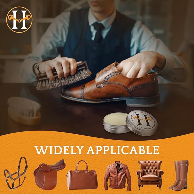 Huntley Equestrian Leather Cleaner and Conditioner, Shoe Cleaner, Sedgwick All Natural, Leather Care, Saddle Soap for Leather, Leather Softener (60 ML/ 2 OZ.)