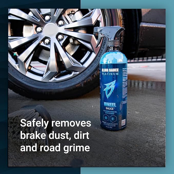 Bling Sauce Platinum Wheel Sauce, All Surface Citrus Gel Wheel Cleaner for Cars, Trucks, SUVs, 24oz.