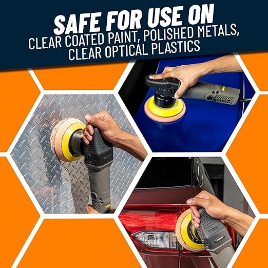 Chemical Guys TORQX Random Orbital Polisher, Pads, Polishes, and Compounds Kit - Car Polishing Kit Safe for Trucks, SUVs, Motorcycles, and More, 700W Motor, 8mm Orbit, 9-Piece Set