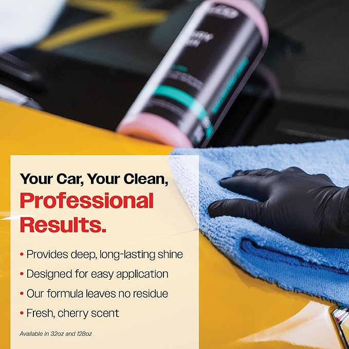 Malco Cherry Flash Automotive Liquid Paste Wax – Protect & Shine Your Vehicle/Easiest Way to Hand Wax Your Car/Lasting Gloss & Protection For Cars, Trucks, Boats and Motorcycles / 1 Gal. (124801)