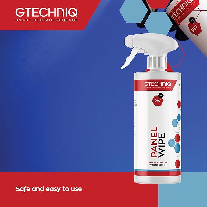 Gtechniq Panel Wipe for Car Cleaning, Pre-Sealant Car Cleaner for Polish Residue, Fragrance-Free, Transparent, 250ml