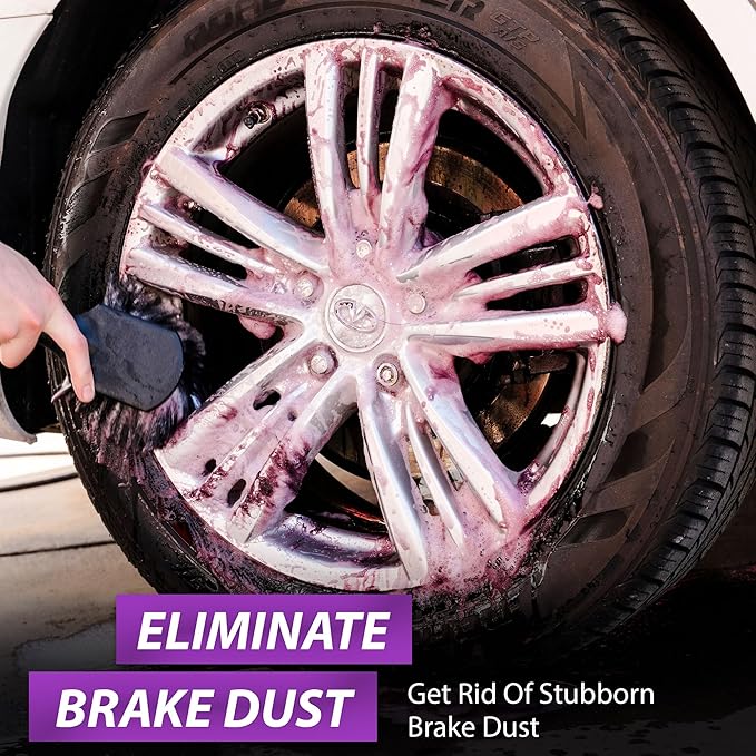 Torque Detail Purple Destroyer 16oz - Car Detailing & Wheel Cleaner Spray, Eliminate Brake Dust, Remove Iron From Rims & Wheels | Professional Strength Formula, Works On Chrome, Aluminum, Alloy & More