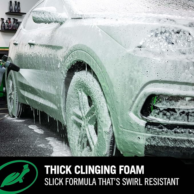 Turtle Wax 54320 Hybrid Solutions Slick-N-Slide Pure Wash, pH Neutral, Extreme Foaming Car Wash Soap, Hand Wash or Foam Cannon Application, Clay Bar Lubricant, Spot Free Clean, 64 oz. (Pack of 1)
