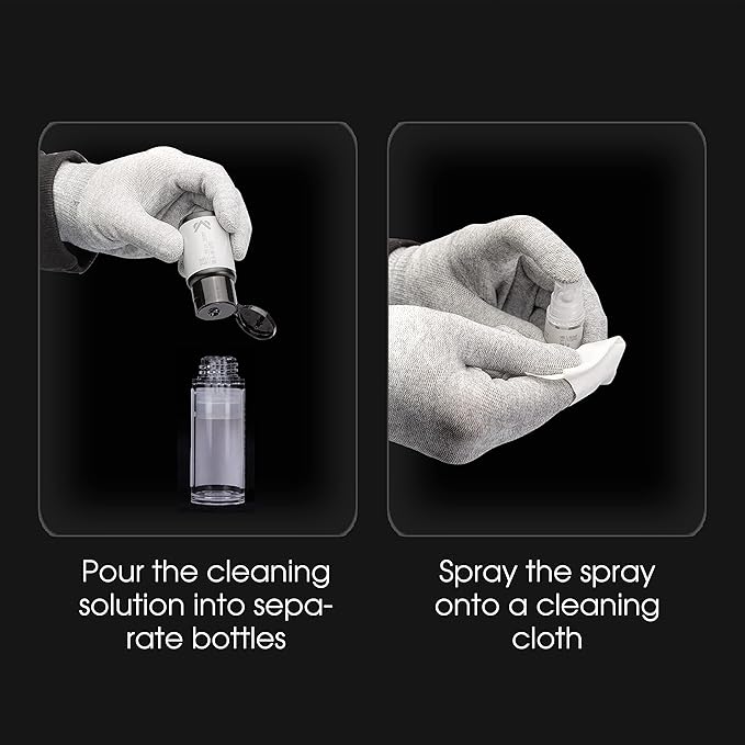 VSGO Camera Lens Cleaning Kit, Lens Cleaner Fluid, Dust-Free Cotton Swab and Dispensing Bottle Included, Compatible with Cameras, Lenses and Other Optical Products Clean(V-C01E)