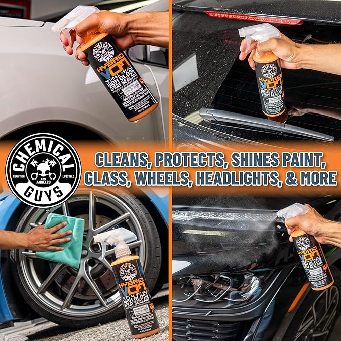 Chemical Guys WAC_808_16 Hybrid V7 Optical Select High Gloss Spray Sealant & Quick Detailer (Safe for All Finishes Including Ceramic Coatings), 16 fl oz, Orange Scent