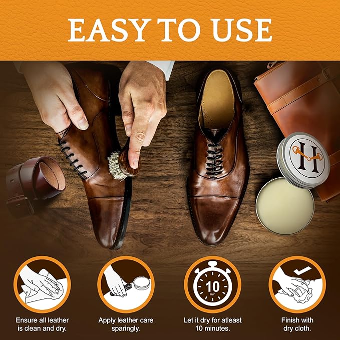 Huntley Equestrian Leather Cleaner and Conditioner, Shoe Cleaner, Sedgwick All Natural, Leather Care, Saddle Soap for Leather, Leather Softener (60 ML/ 2 OZ.)