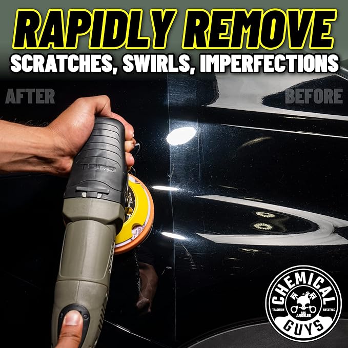 Chemical Guys 10FX Random Orbital Polisher Kit One-Step Scratch and Swirl Remover Kit (8 Items) (BUF613)