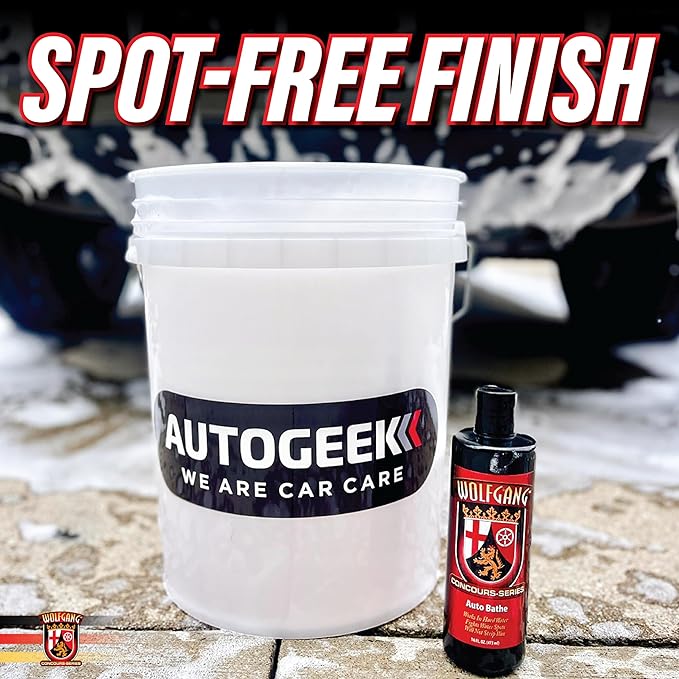 WOLFGANG Auto Bath | Water Spot-Free Car Shampoo | Works with Foam Cannons, Guns & Bucket Washes | Safe for Cars, Trucks, Motorcycles, RVs & More | WG-1000 | 16oz