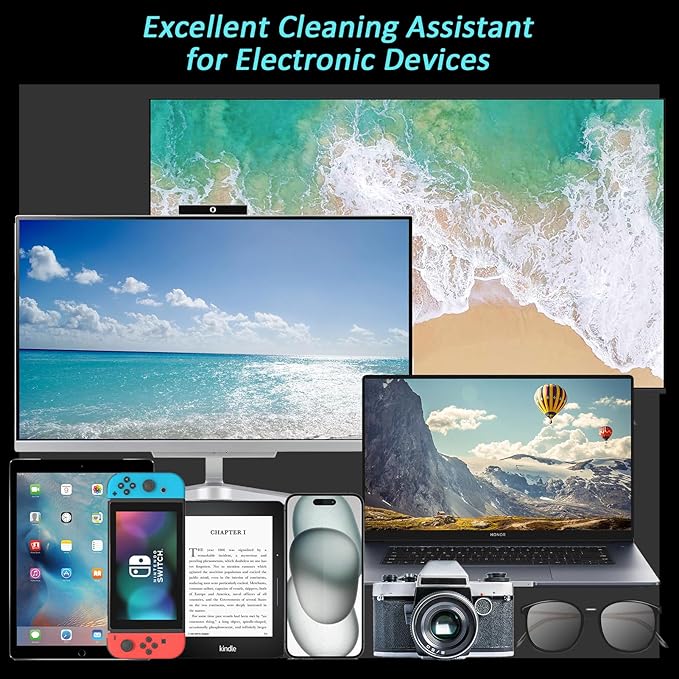 Car Screen Cleaner Spray and Wipe, Car Interior Cleaner Detailing Kit Screen Cleaning Tool for Touchscreen Display Dashboard, Car Detailing Brush for Tesla Jeep BMW Honda Benz Chevy