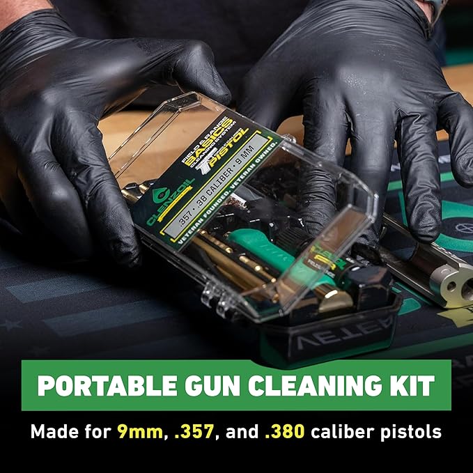 CLENZOIL Field & Range Pistol Basics Cleaning Kit | Complete Handgun Cleaning Set