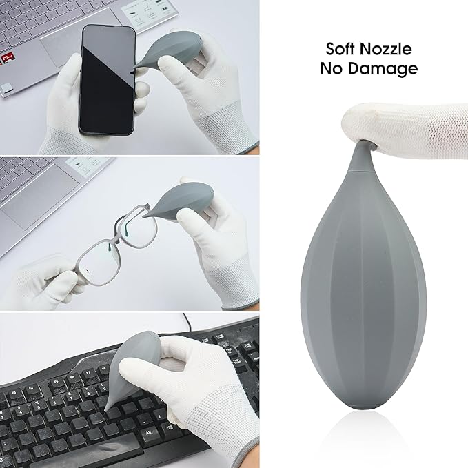 VSGO 4-in-1 Camera Cleaning Kit for Canon, Nikon, Sony DSLR Cameras, Air Blower, Lens Brush Pen, Microfiber Cloths (VS-A13E)