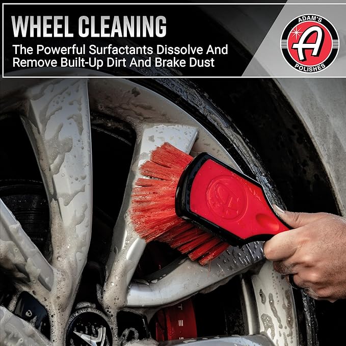 Adam's Polishes Wheel & Tire Cleaner Gallon - Professional All in One Tire & Wheel Car Wash Wheel Well Cleaning Spray for Car Detailing | Safe On Most Rim Finishes
